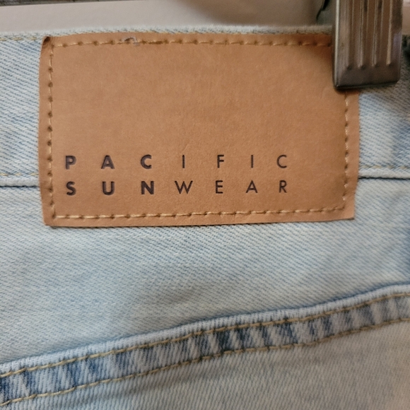 Pacsun Slim Taper Ripped Distressed Blue Jeans - Picture 5 of 5